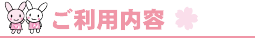 ご利用内容